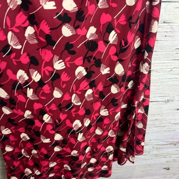 CAbi 4212 Corsage Floral Midi Skirt Size  8 NEW Wine Blossom Print - Picture 6 of 7